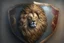 Placeholder: shield of a realistic lion