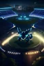 Placeholder: 10k hyper realistic detailed futuristic Pokemon battle stadium, night, trainers, night, stadium lights, POV,