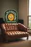 Placeholder: a couch made out baked beans with a bush's logo