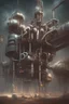 Placeholder: gloomy landscape with strange machines wide and depth dramatic hd highlight detailled