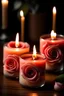 Placeholder: rose candles