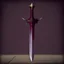 Placeholder: burgundy sword with spikes