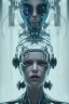 Placeholder: cyberpunk, head, women, portrai, face cry, eye tears, tron, cyborg, robot, cyborg, white hair, seven , perfekt, real, dream, hr giger