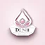 Placeholder: Create a logo for Deniz, a boutique of diamond-inspired dresses, Baby Pink