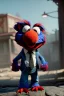 Placeholder: Realistic image, hybrid formed by simple Elmo muppet head and real human body, Shirt and tie, concept art, smooth, unreal engine 5, god lights, ray tracing, RTX, lumen lighting, ultra detail, volumetric lighting, 3d, finely drawn, high definition, 4k.