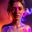 Placeholder: Ultra realistic portrait, color holi festival style, night scene. Naked woman, waist up view, happy, color smoke, highly detailed, concept art, unreal engine 5, god rays, ray tracing, RTX, lumen lighting, ultra detail, volumetric lighting, 3d, finely drawn, high definition, high resolution.