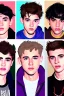 Placeholder: Extremely rich temperate pop artists teen boys portrait