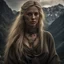 Placeholder: Behold the powerful alluring and pretty blonde barabarian woman, her body adorned with with runes, in the middle of the alps. intricate details, HDR, beautifully shot, hyperrealistic, sharp focus, 64 megapixels, perfect composition, high contrast, cinematic, atmospheric, moody