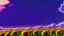 Placeholder: purple sky full of stars, sunflower field, anime, high res, makoto shinkai