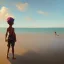 Placeholder: spirit of a child playing at the beach