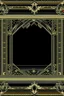 Placeholder: gold art deco delicately designed border on a black background