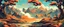 Placeholder: Utopic landscape banner,