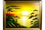 Placeholder: cartouche japanese oil painting of a sunrise