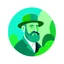 Placeholder: an icon has AI and digital health; claude Monet style; few green color; modern; simple; clean; high resolution