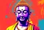 Placeholder: pop art pixels 1000 images budha in the style of warhol