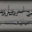 Placeholder: Full Blueprint sketch of one modern rifle with full stock and scope