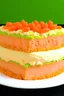 Placeholder: Sponge cake, tuna flavored with mayo frosting