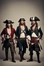 Placeholder: Men in pirate costumes with badger faces