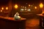 Placeholder: Two fat cats in a bar, high-quality, fine-detail, intricate, digital art, detailed matte, volumetric lighting, dynamic lighting, 3D octane render, Marc Adamus, Ann Prochilo, Romain Veillon,