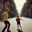 Placeholder: Matt Smith playing soccer with kids in the back streets of Buenos Aires