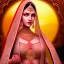 Placeholder: Panjabi beautiful bride on moon