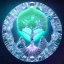 Placeholder:  hedjuk,Tree of Life, crystal city crystalline in the sky, renderin, room, cosmic, opalescent, 100mm, opalescent, gemstones, crystals, object, other worldly,water, cristal rock ,bright, ice backg