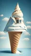 Placeholder: House on Ice cream cone