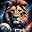 Placeholder: Scarface Lion in space art style