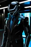 Placeholder: Outfit: TechSavvy wears a sleek, high-tech suit made of nanofiber material that provides protection against physical harm and environmental hazards. The suit is primarily black with cyan-blue accents and features a futuristic design, complete with an integrated heads-up display visor. The visor displays vital information and acts as a communication hub for Cody. Skills and Abilities: Technological Genius: TechSavvy possesses an extraordinary aptitude for understanding and manipulating technolo