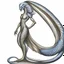 Placeholder: A dragonoid human with silver scales along with a long, flexible tail