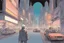 Placeholder: retro anime style, full color, dark serious 1980s anime Lunar Punk city, moebius artist, magic, watercolor,