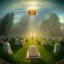 Placeholder: A pet cemetary , masterpiece, god lights,god rays,cianoscuro light,tilt shift,lens flare, anamorphic and spherical lens,fisheye 4mm focus , 4k 3D,