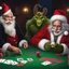 Placeholder: Scrooge, TheGrinch, Krampus, Bad Santa poker night