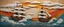 Placeholder: sail ship in the ocean, relief wall art, big waves, cloud, colorful, sun, sculpture. Japanese style