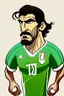 Placeholder: Guglielmo Vicario Italian football player cartoon 2d