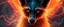 Placeholder: close up portrait of a plasma racoon fox horse king lama shape shifter flickers like hypnotic fire in geometric shapes like a dna swirl of time and a fearsome planeswalker covered in powerful runes