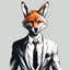 Placeholder: Illustrative sketch of a image of an humanoid fox, suit and tie, arte lineal ultra quality, 8k