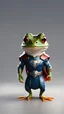 Placeholder: Coqui frog in Thor uniform, 8k