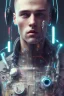 Placeholder: cyberpunk, head, men, portrai