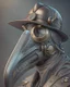 Placeholder: Best quality, masterpiece, ultra high definition,Futuristic, cyberpunk, Plague doctor mask, Comic style