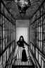 Placeholder: Wednesday Adams in 3d scary dark room Escher style