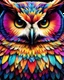 Placeholder: Beautiful owl colorful art conceptual, amazing artwork, hyper detailed, ultra maximalist quality, 12k