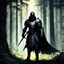 Placeholder: In the heart of the dense forest, a warrior emerges clad in dark armor, a figure of mystery and power. His eyes, gleaming with determination, pierce through the shadows as he wields a mighty sword that reflects the dappled light filtering through the canopy. The silence of the woods is broken by the sound of his steady footsteps, each one echoing with a sense of purpose and resolve.