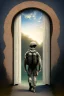 Placeholder: gateway between dreams the back of an american soldier