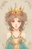 Placeholder: The spirited princess, known for her adventurous spirit. She would wear a vibrant and stylish dress, with a touch of playfulness. Her crown would be a dainty and whimsical circlet, adorned with colorful gemstones.