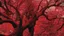 Placeholder: red tree, highly detailed, boutyfull desktop wallpaper, comic style, human faces on tree