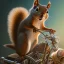 Placeholder:  highly detailed and realistic squirrel member wearing a vest and a bandana riding a chopper, high detail, realism, vibrant colours, graffiti accents, complementary colours, splash art, perfect composition, beautiful detailed intricate insanely detailed octane render trending on artstation, 8 k artistic photography, photorealistic concept art, soft natural volumetric cinematic perfect light, chiaroscuro, award - winning photograph, masterpiece, oil on canvas, raphael, caravaggio, greg rutko