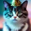 Placeholder: pltn style, cute young cats dressed in a modern costume, kawaii, reaching forward, 16k resolution concept art portrait by Greg Rutkowski, Artgerm, WLOP, Alphonse Mucha dynamic lighting hyperdetailed intricately detailed art trending on Artstation triadic colors Unreal Engine 5, digital Art, perfect composition, beautiful detailed intricate insanely detailed octane render trending on artstation, 16 k artistic photography, photorealistic concept art, soft natural volumetric c