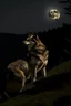 Placeholder: He always howls at night over a hill