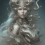 Placeholder: sango fantasy, fantasy magic, intricate, sharp focus, illustration, highly detailed, digital painting, concept art, matte, artgerm and paul lewin and kehinde wiley, masterpiece silver tiger head bronze Asian African girl nice breast Afo hair turquoise snow waves